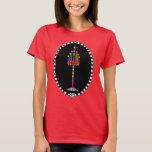 Kleurrijk Menorah T-shirt<br><div class="desc">Deze verlichte en zeer kleurrijke menora is klaar voor Shabbat-vieringen. Shabbat Shalom. ~ Karyn</div>