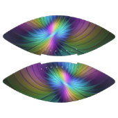 Kleurrijk met blauwe, moderne Abstracte fractale k American Football (Panelen)