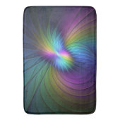 Kleurrijk met blauwe, moderne Abstracte fractale k Badmat (Voorkant Verticaal)