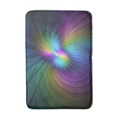 Kleurrijk met blauwe, moderne Abstracte fractale k Badmat (Voorkant Verticaal)