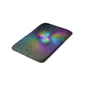 Kleurrijk met blauwe, moderne Abstracte fractale k Badmat (Gekanteld)