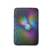 Kleurrijk met blauwe, moderne Abstracte fractale k Badmat (Voorkant Verticaal)