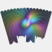 Kleurrijk met blauwe, moderne Abstracte fractale k Bedankdoosjes (Ongevouwen)