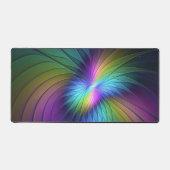 Kleurrijk met blauwe, moderne Abstracte fractale k Bureaumat (Voorkant)