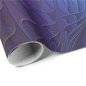 Kleurrijk met blauwe, moderne Abstracte fractale k Cadeaupapier (Rol Hoek)