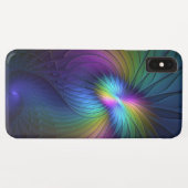 Kleurrijk met blauwe, moderne Abstracte fractale k Case-Mate iPhone Case (Achterkant (horizontaal))