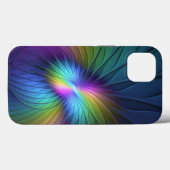 Kleurrijk met blauwe, moderne Abstracte fractale k Case-Mate iPhone Case (Achterkant (horizontaal))