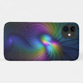Kleurrijk met blauwe, moderne Abstracte fractale k Case-Mate iPhone Case (Achterkant (horizontaal))