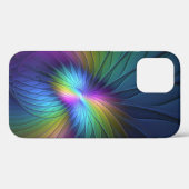 Kleurrijk met blauwe, moderne Abstracte fractale k Case-Mate iPhone Case (Achterkant (horizontaal))