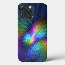 Kleurrijk met blauwe, moderne Abstracte fractale k Case-Mate iPhone Case