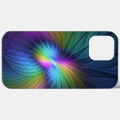 Kleurrijk met blauwe, moderne Abstracte fractale k Case-Mate iPhone Case (Achterkant (horizontaal))