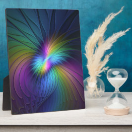 Kleurrijk met blauwe, moderne Abstracte fractale k Fotoplaat