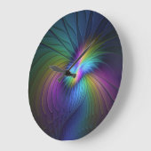 Kleurrijk met blauwe, moderne Abstracte fractale k Grote Klok (Hoek)