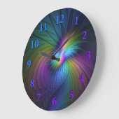 Kleurrijk met blauwe, moderne Abstracte fractale k Grote Klok (Hoek)