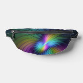 Kleurrijk met blauwe, moderne Abstracte fractale k Heuptasje (Liggend)