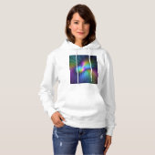 Kleurrijk met blauwe, moderne Abstracte fractale k Hoodie (Voorkant volledig)