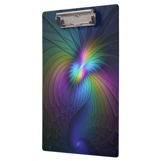 Kleurrijk met blauwe, moderne Abstracte fractale k Klembord (Links)