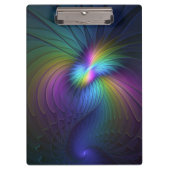 Kleurrijk met blauwe, moderne Abstracte fractale k Klembord (Voorkant)