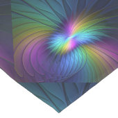 Kleurrijk met blauwe, moderne Abstracte fractale k Lange Tafelloper (Hoek)