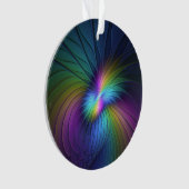 Kleurrijk met blauwe, moderne Abstracte fractale k Ornament (voorkant)