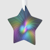 Kleurrijk met blauwe, moderne Abstracte fractale k Ornament (voorkant)
