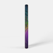 Kleurrijk met blauwe, moderne Abstracte fractale k Samsung Galaxy Hoesje (Rechterkant)