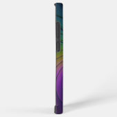 Kleurrijk met blauwe, moderne Abstracte fractale k Samsung Galaxy Hoesje (Rechterkant)