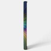 Kleurrijk met blauwe, moderne Abstracte fractale k Samsung Galaxy Hoesje (Linkerkant)