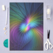 Kleurrijk met blauwe, moderne Abstracte fractale k Tissuepapier (Craft)