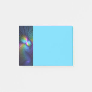 Kleurrijk met blauwe moderne abstracte fractale ku post-it® notes