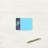 Kleurrijk met blauwe moderne abstracte fractale ku post-it® notes (Op bureau)