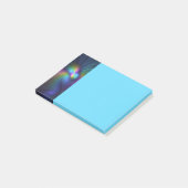 Kleurrijk met blauwe moderne abstracte fractale ku post-it® notes (Schuin)