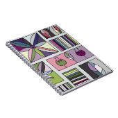  kleurrijk, met de hand getekend geometrisch patro notitieboek (Rechterzijde)