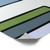  kleurrijk, met de hand getekend geometrisch patro poster (Hoek)