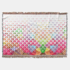 Kleurrijk met een geometrisch patroon deken