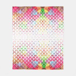 Kleurrijk met een geometrisch patroon fleece deken