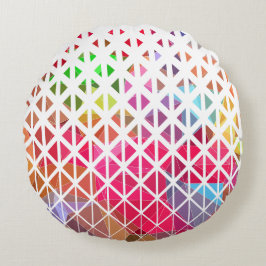 Kleurrijk met een geometrisch patroon rond kussen