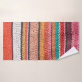 Kleurrijk mexicaan, peruviaans oppervlak van tapij badhanddoek (Badhanddoek)