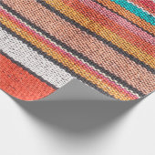 Kleurrijk mexicaan, peruviaans oppervlak van tapij cadeaupapier (Hoek)