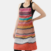 Kleurrijk mexicaan, peruviaans oppervlak van tapij schort (Insitu)