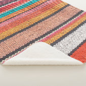 Kleurrijk mexicaan, peruviaans oppervlak van tapij sherpa deken (3/4)