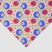 Kleurrijk Mexicaans Bloemmotief Elegant en Krachti Tissuepapier (Detail)