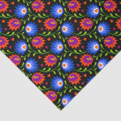 Kleurrijk Mexicaans Bloemmotief Elegant en Krachti Tissuepapier (Detail)