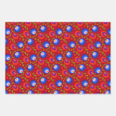 Kleurrijk Mexicaans Bloempatroon Elegant Krachtig Inpakpapier Vel (Voorkant 3)