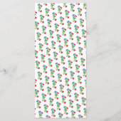 Kleurrijk Mexicaans borduurdiner Menu (Achterkant)