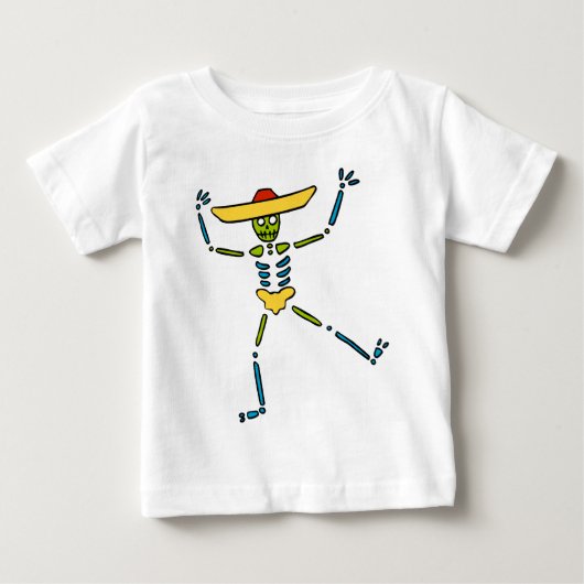 Kleurrijk Mexicaans dansskelet (Voorkant)
