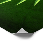 Kleurrijk Mexicaans etnisch masker W/Parrot op gro Poster (Hoek)