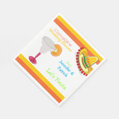 Kleurrijk Mexicaans Feest Koppel Bruids Shower Servet (Hoek)