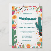 Kleurrijk Mexicaans feest verjaardag Kaart (Voorkant)