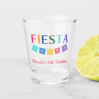 Kleurrijk Mexicaans Feest Verjaardag Shot Glas